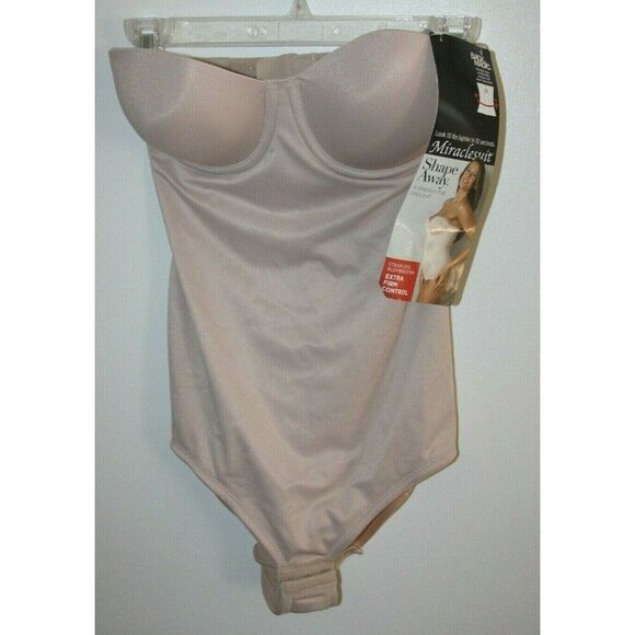 Miraclesuit 34D shapeaway strapless bodybriefer extra firm control - New - Picture 1 of 3